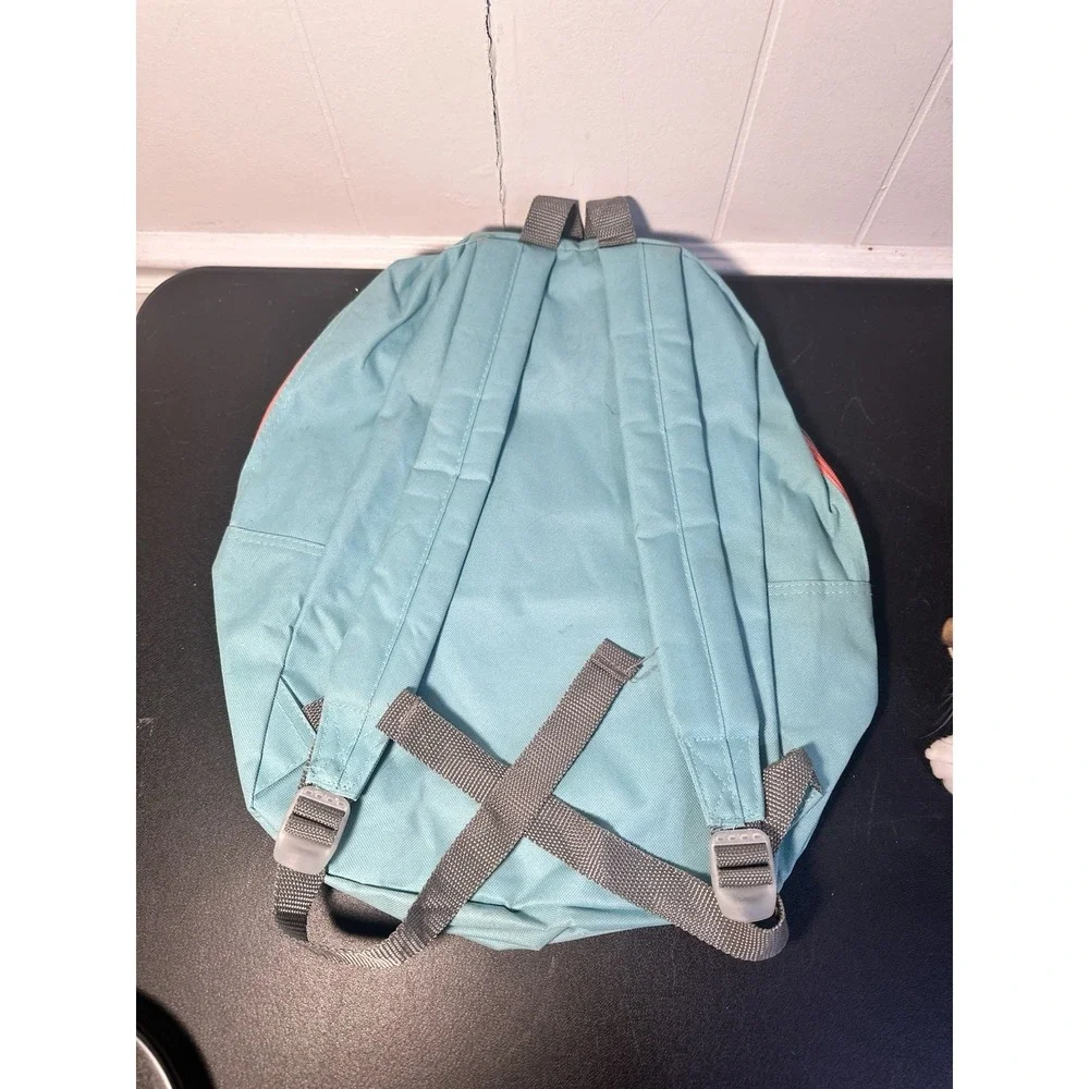 Trailmaker Classic Backpack Teal/Salmon Color Zip Adjustable‎ New